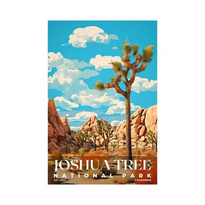 Joshua Tree National Park Poster, Travel Art, Office Poster, Home Decor | S6 - image1